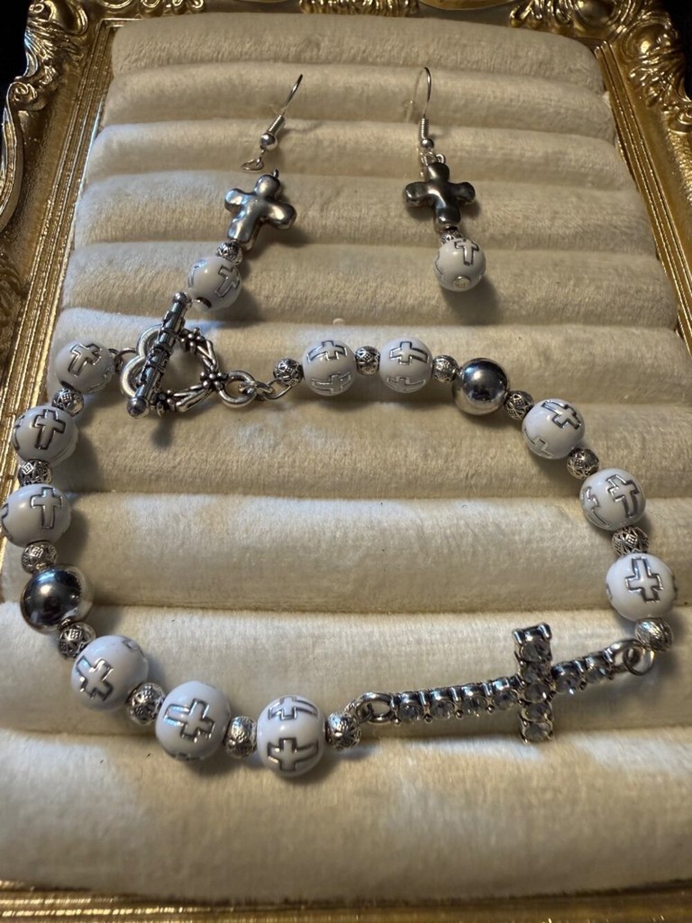 Faith & Grace – Cross Bracelet & Earring Set